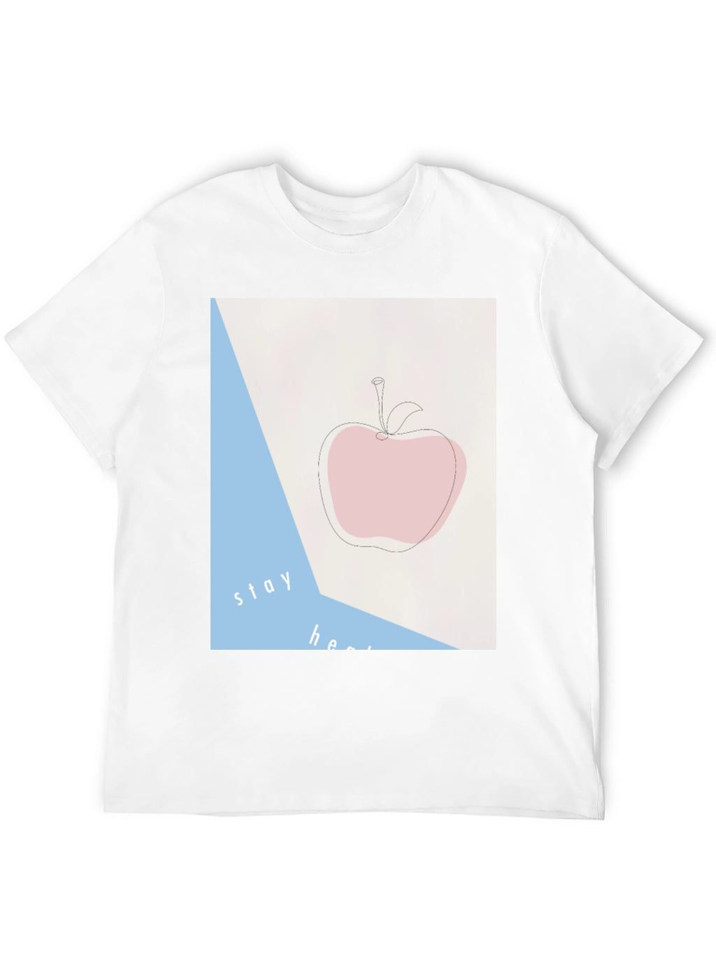 Stay Healthy Apple Graphic T-Shirt
