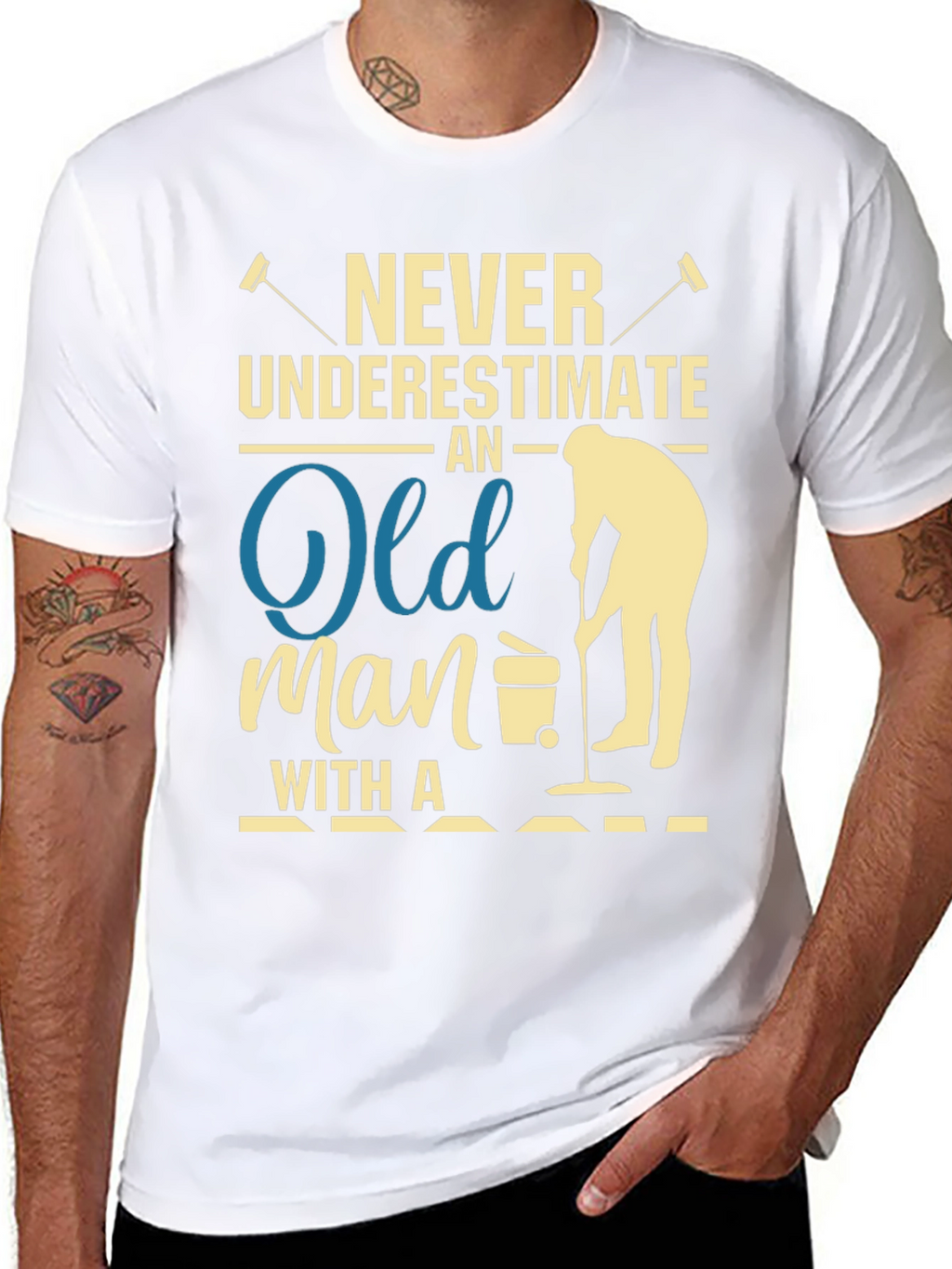 Never Underestimate Old Man T-Shirt