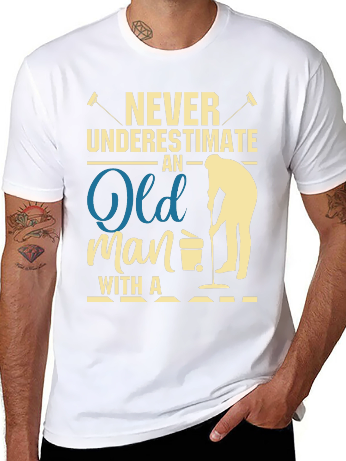 Never Underestimate Old Man T-Shirt