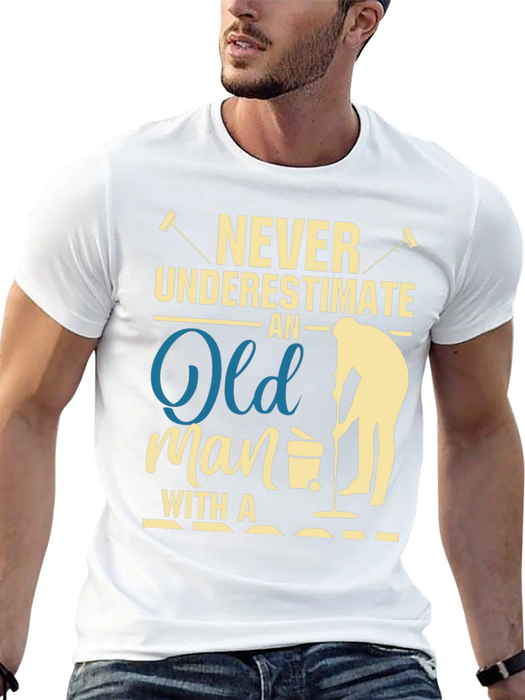 Never Underestimate Old Man T-Shirt