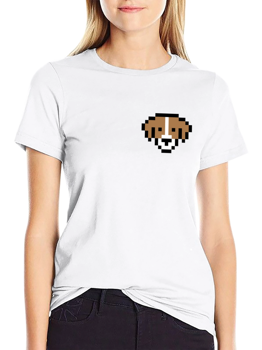 Pixel Dog T-Shirt - Cute Graphic Tee