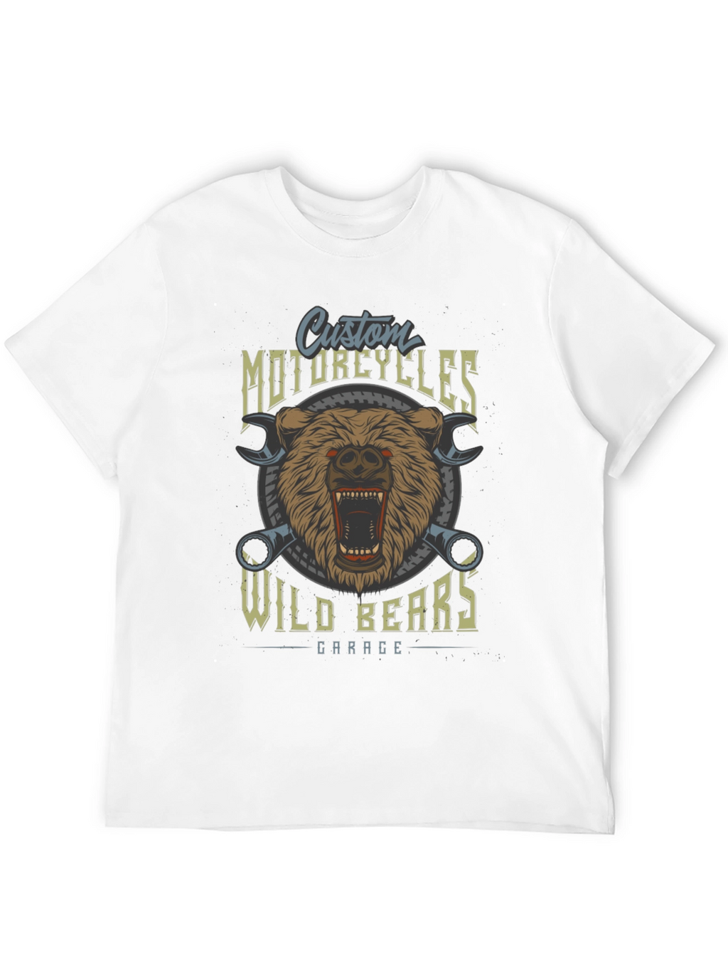 Wild Bears Garage Custom Motorcycle T-Shirt