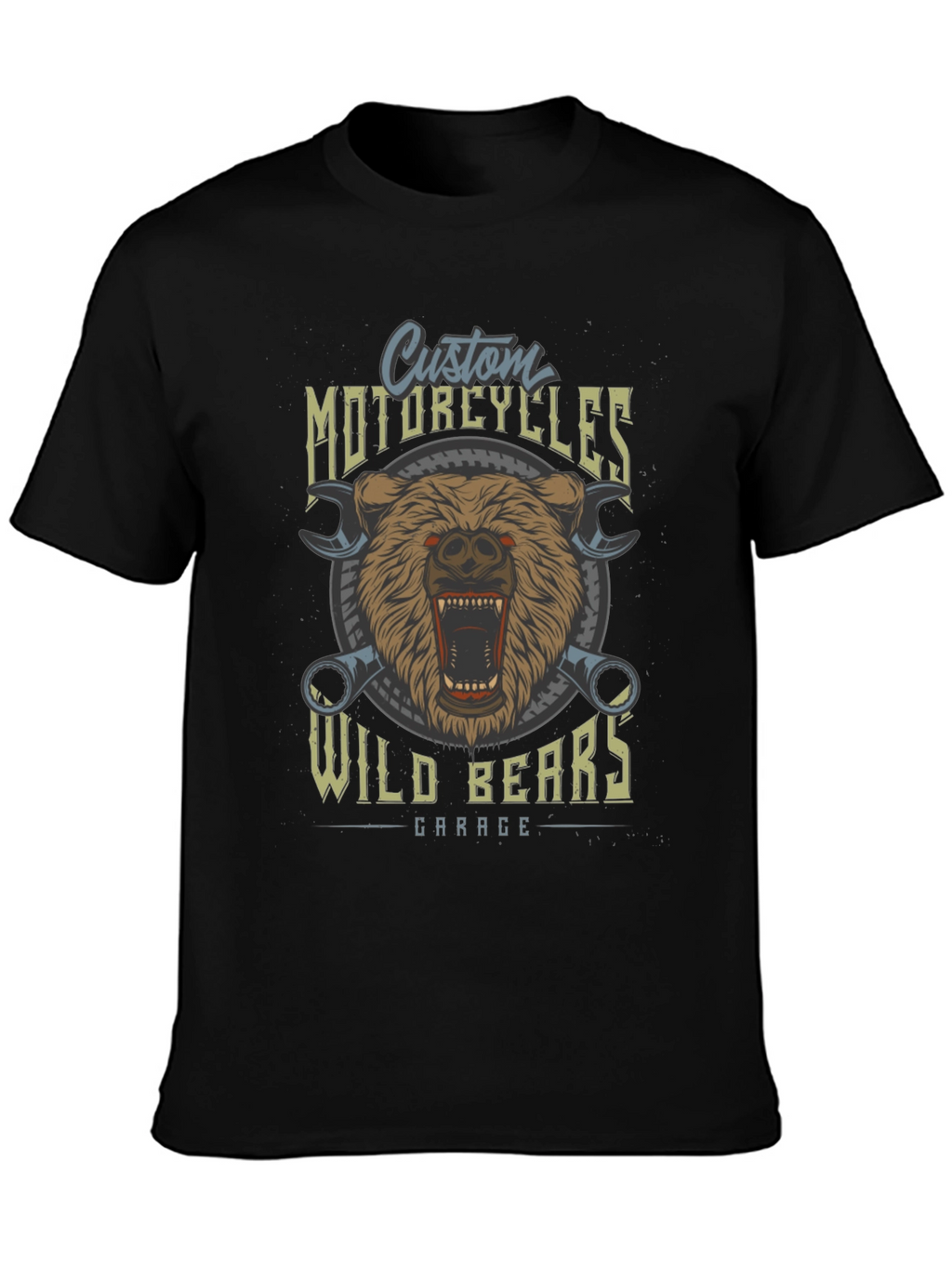 Wild Bears Garage Custom Motorcycle T-Shirt