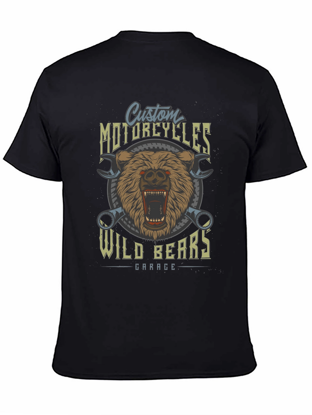 Wild Bears Garage Custom Motorcycle T-Shirt