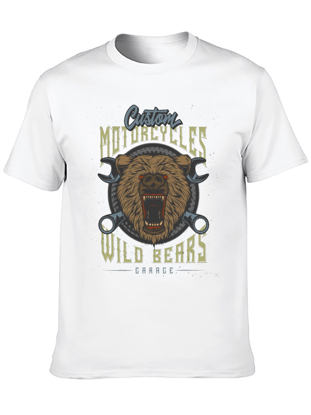 Wild Bears Garage Custom Motorcycle T-Shirt