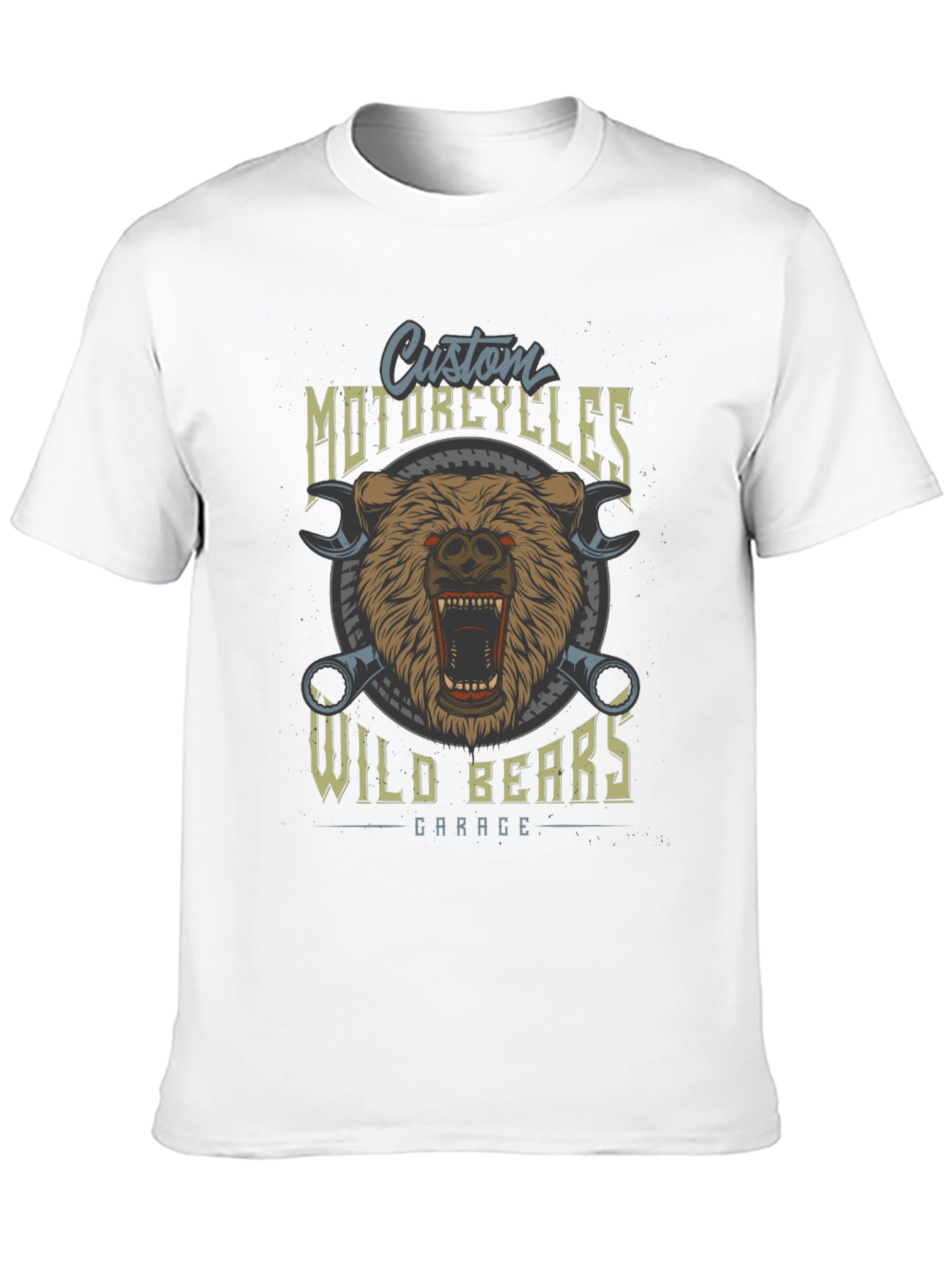 Wild Bears Garage Custom Motorcycle T-Shirt