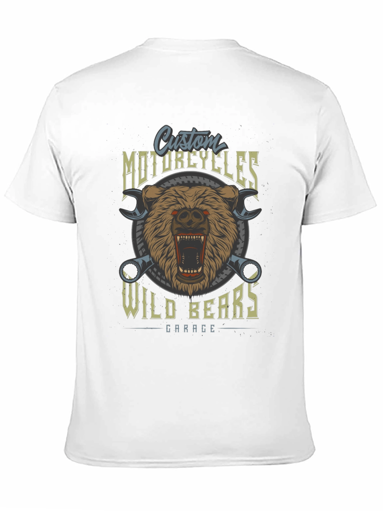 Wild Bears Garage Custom Motorcycle T-Shirt