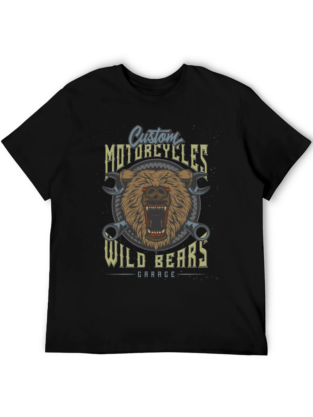 Wild Bears Garage Custom Motorcycle T-Shirt