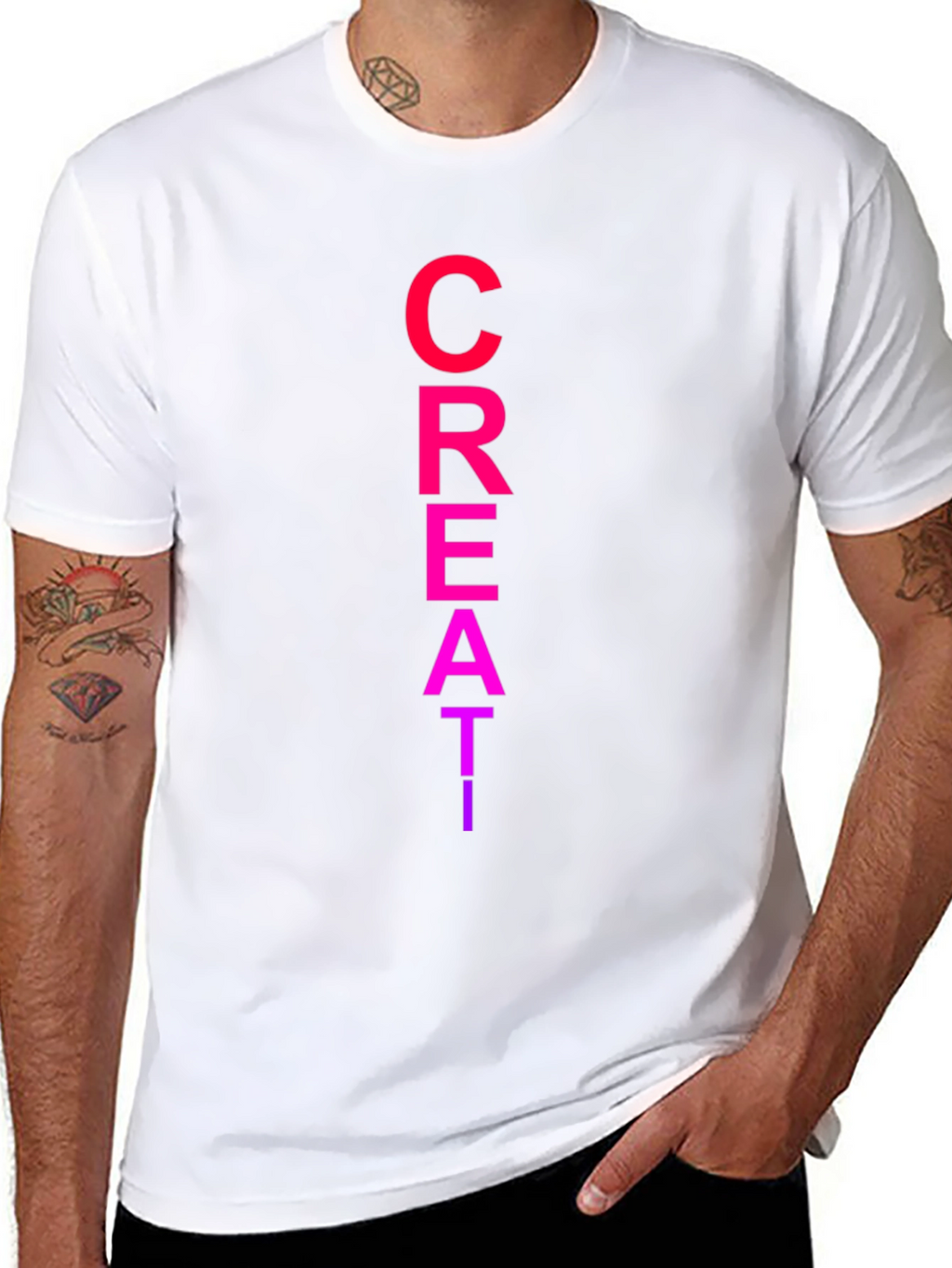 Creative Black T-Shirt