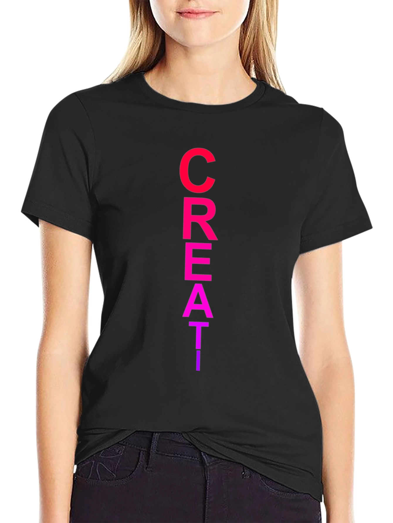 Creative Black T-Shirt