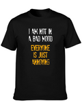 Funny Sarcastic Humor T-Shirt - Bad Mood Annoying