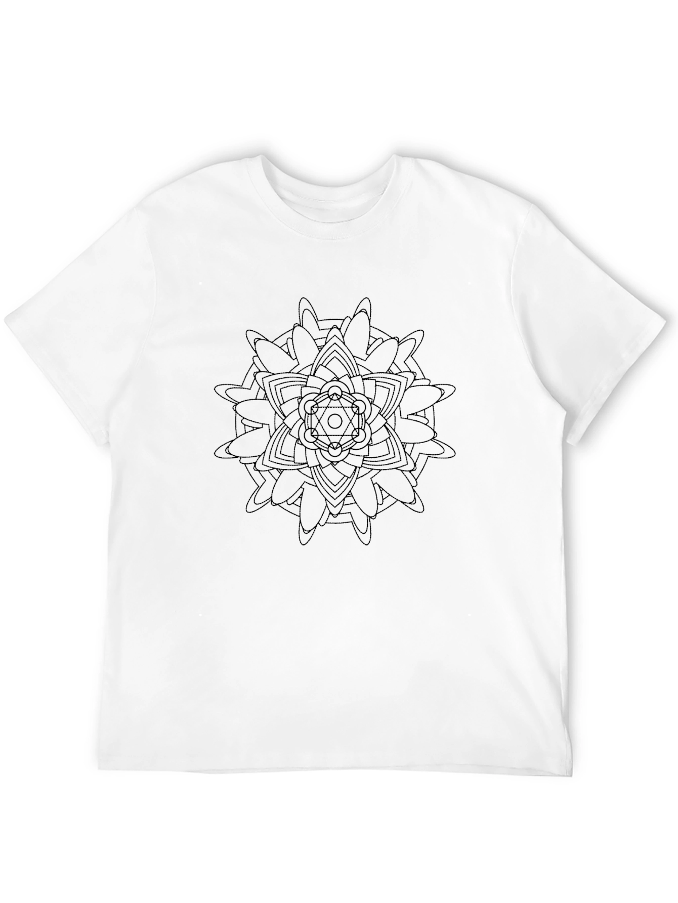 Geometric Mandala Print T-Shirt