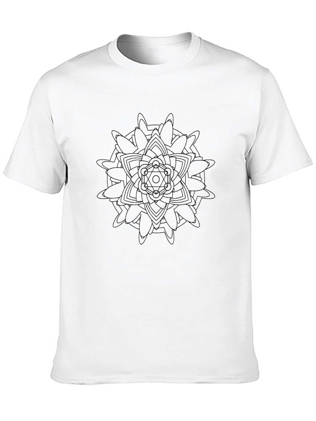 Geometric Mandala Print T-Shirt