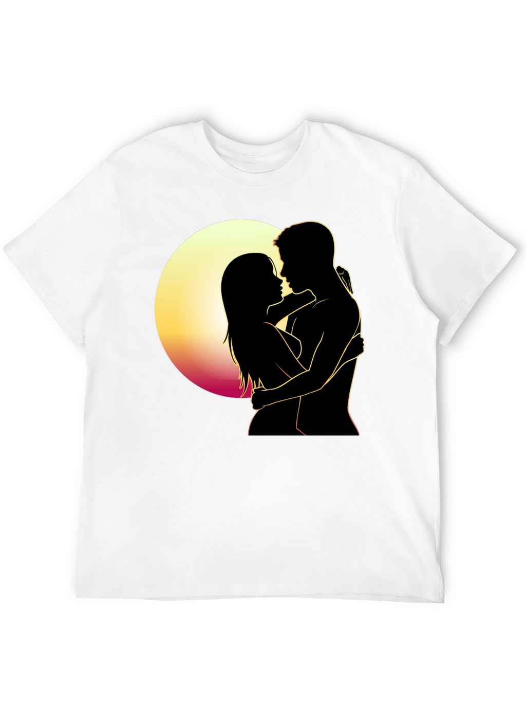 Romantic Silhouette T-Shirt - Embrace the Moment