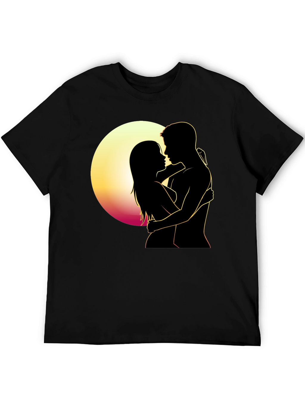 Romantic Silhouette T-Shirt - Embrace the Moment