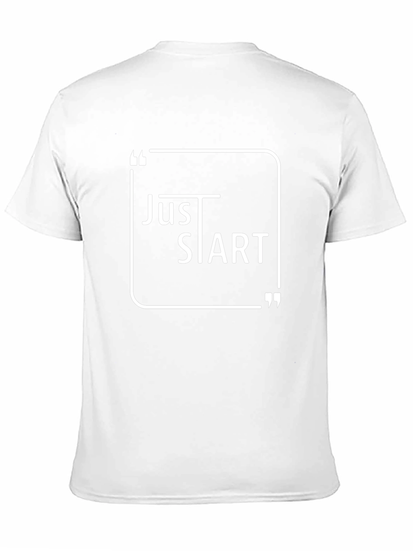 Just Start Black Graphic Tee