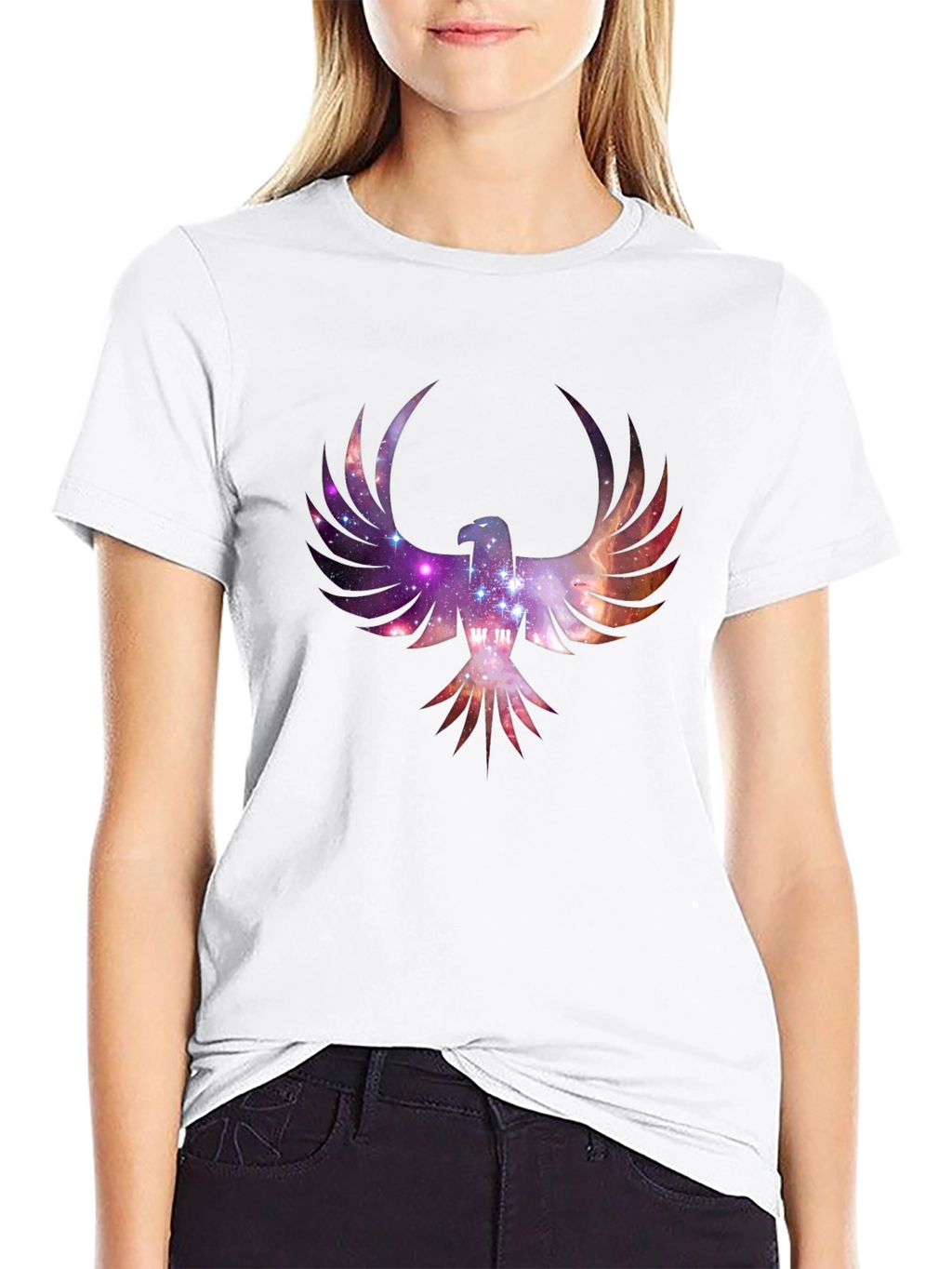 Galaxy Phoenix Black T-Shirt