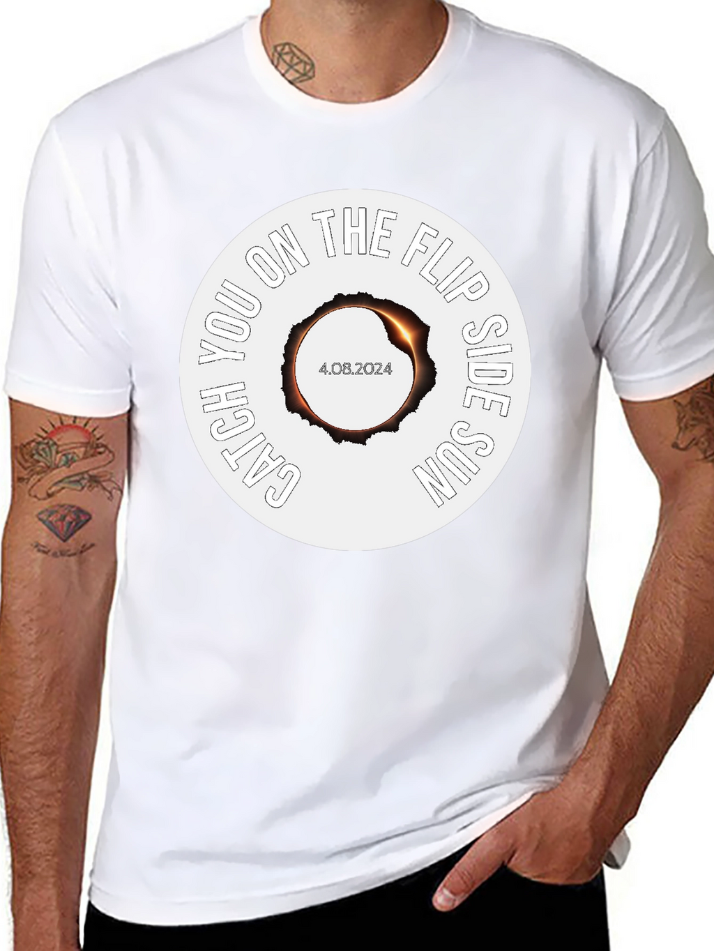 Catch You on the Flip Side Sun Eclipse T-Shirt