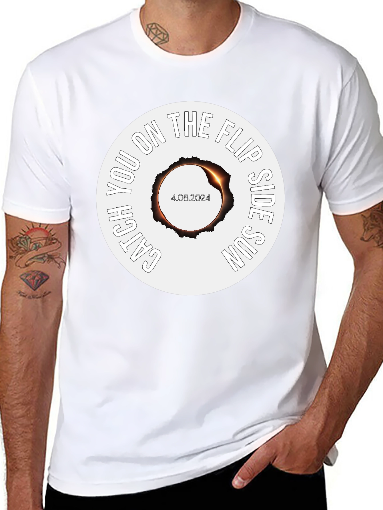 Catch You on the Flip Side Sun Eclipse T-Shirt