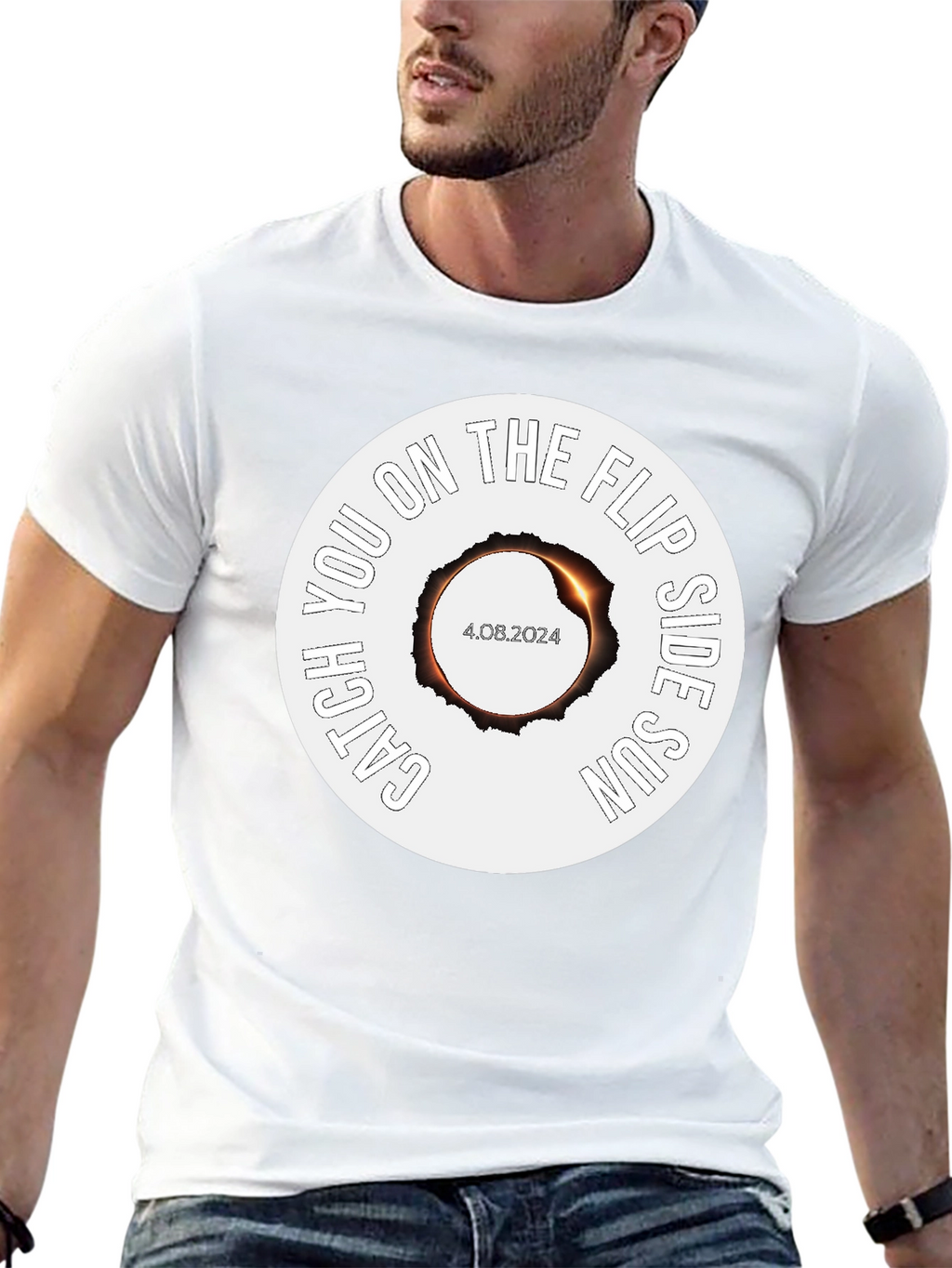 Catch You on the Flip Side Sun Eclipse T-Shirt
