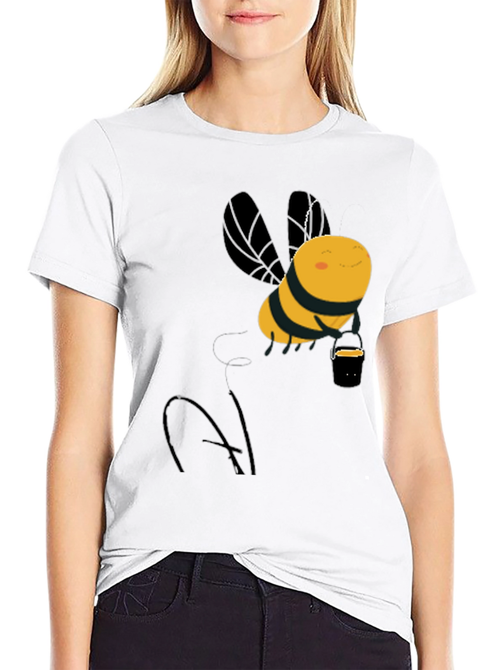 Cute Honey Bee Graphic T-Shirt