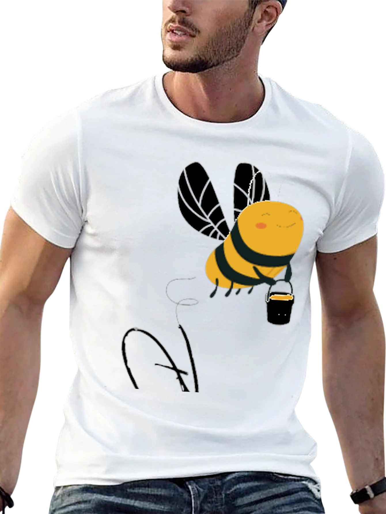 Cute Honey Bee Graphic T-Shirt