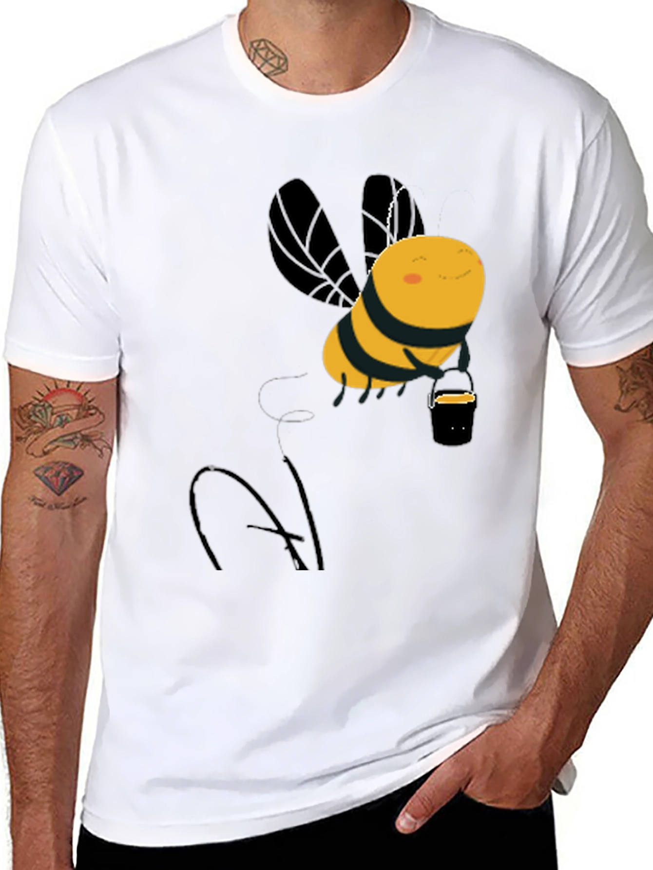 Cute Honey Bee Graphic T-Shirt