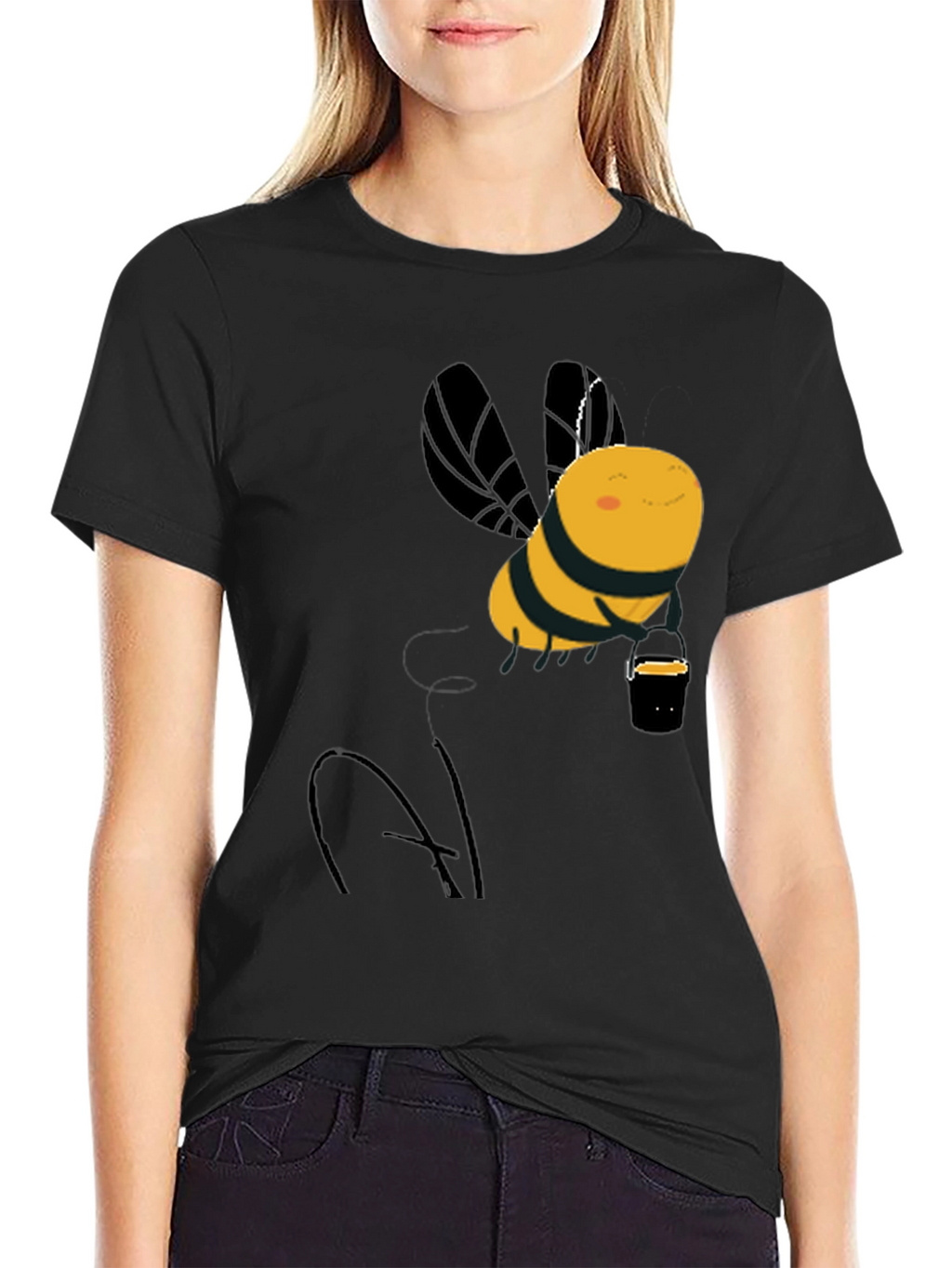 Cute Honey Bee Graphic T-Shirt