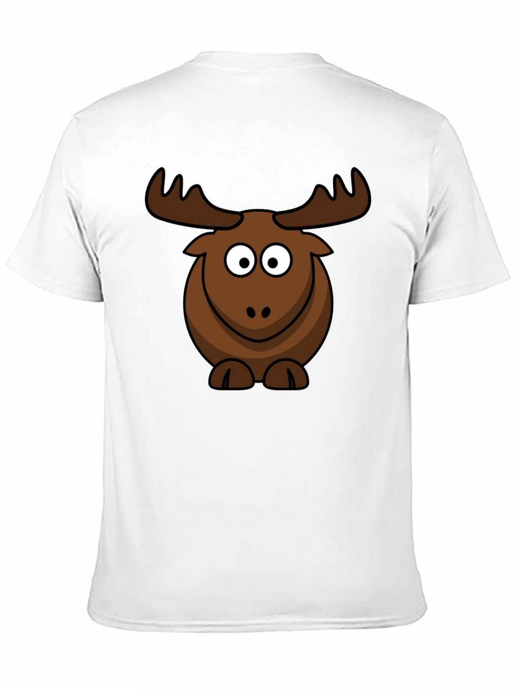 Cute Cartoon Moose Graphic T-Shirt