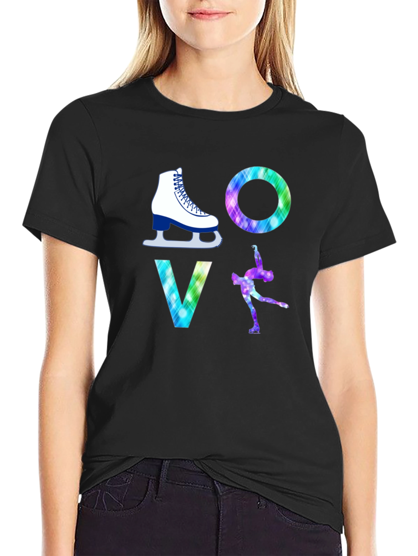 Figure Skating LOVE Graphic Tee