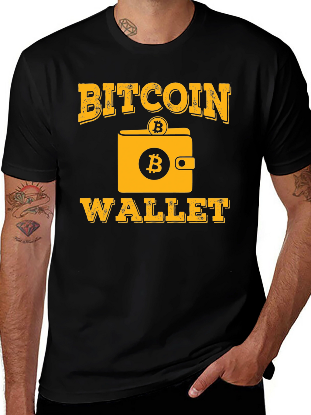 Bitcoin Wallet T-Shirt - Crypto Tee