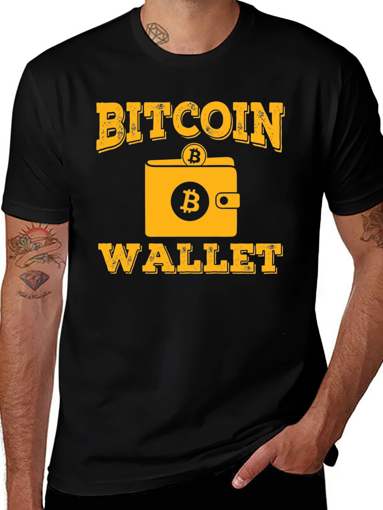 Bitcoin Wallet T-Shirt - Crypto Tee