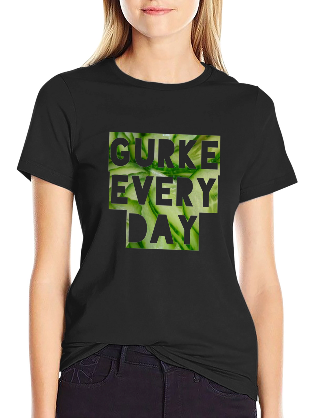 Gurke Every Day Black T-Shirt