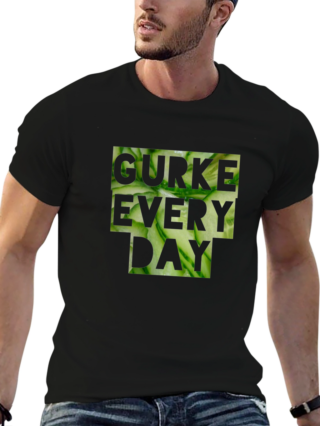 Gurke Every Day Black T-Shirt