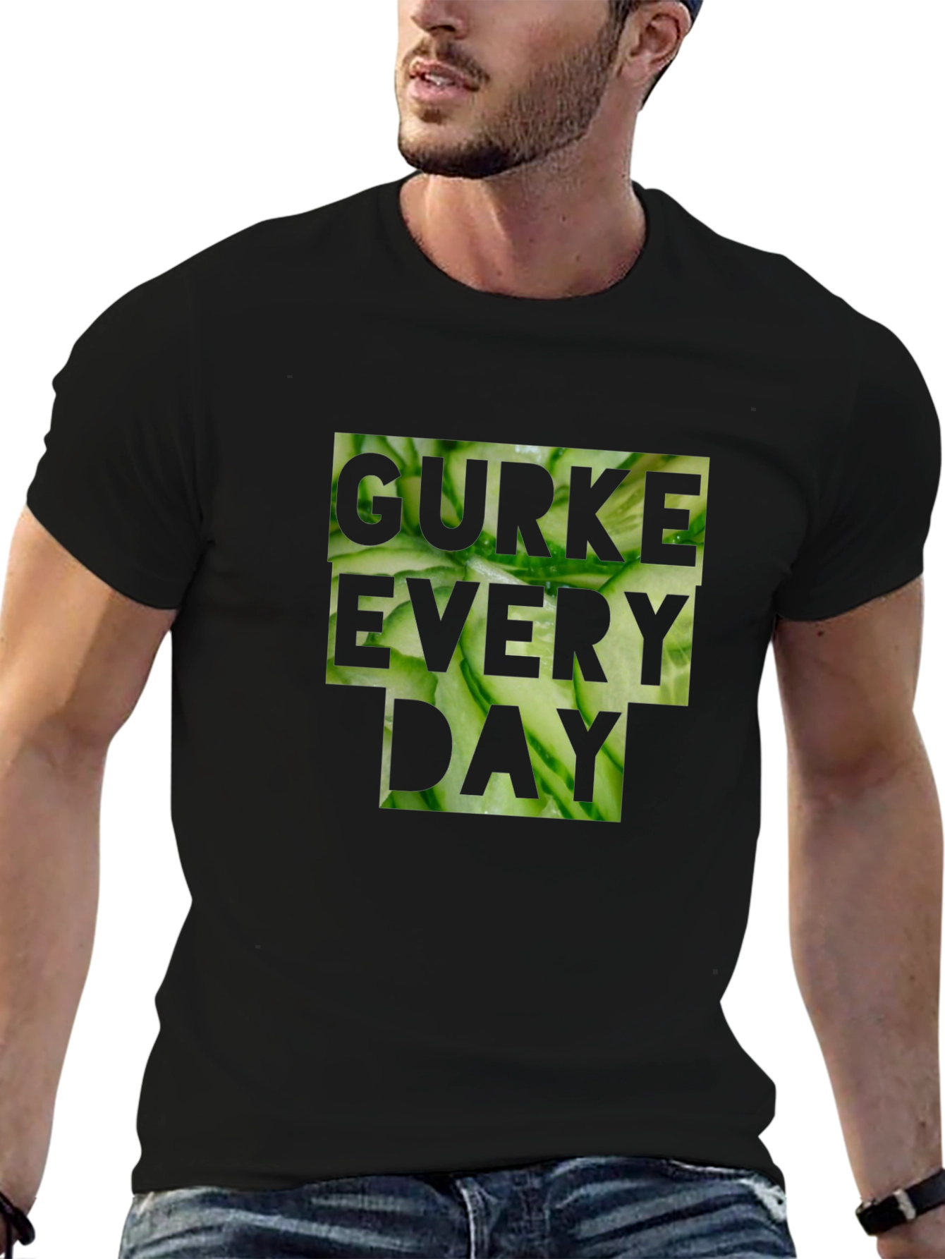 Gurke Every Day Black T-Shirt