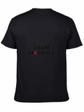 I Hate Mondays Black Graphic Tee