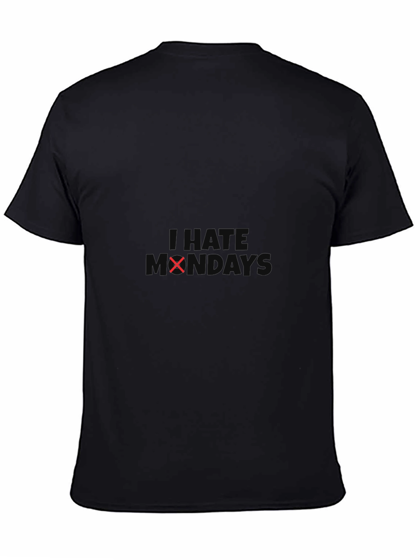 I Hate Mondays Black Graphic Tee