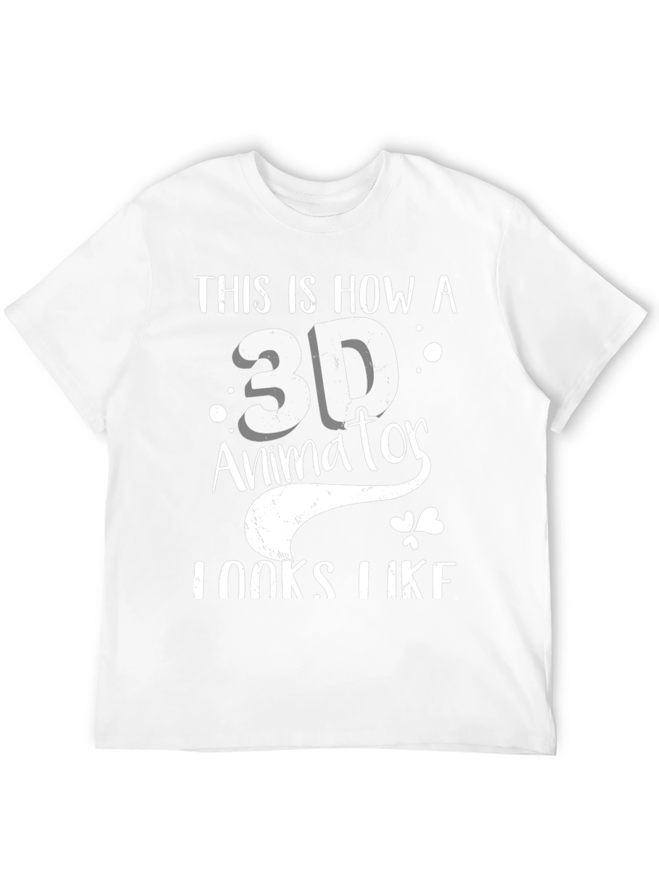 3D Animator T-Shirt - Black Graphic Tee