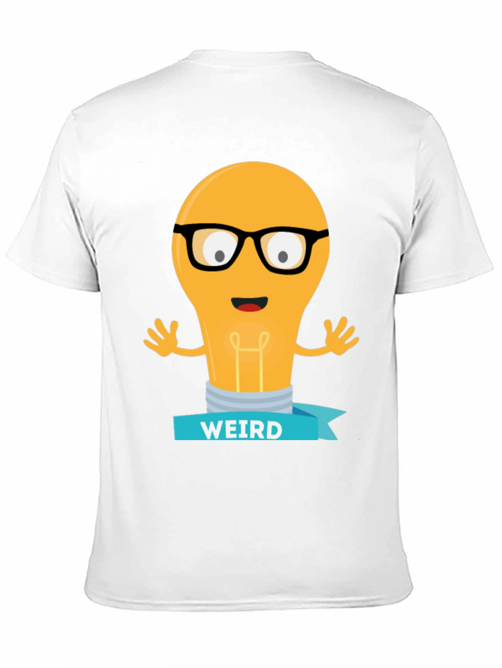 Weird Light Bulb Graphic Tee - Black T-Shirt