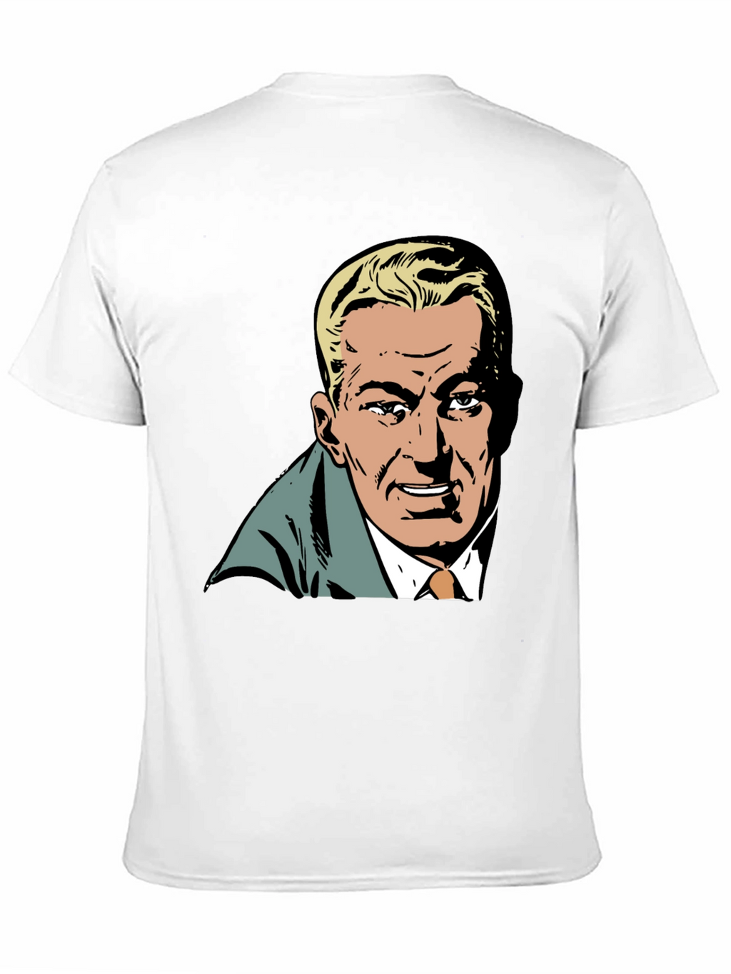 Retro Cartoon Man Graphic Black T-Shirt