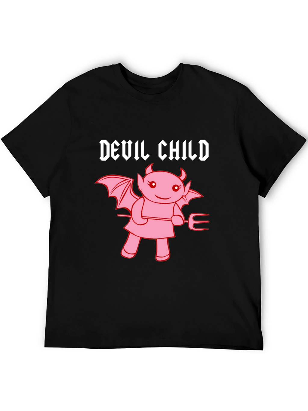 Devil Child Graphic Tee - Unisex Black T-Shirt