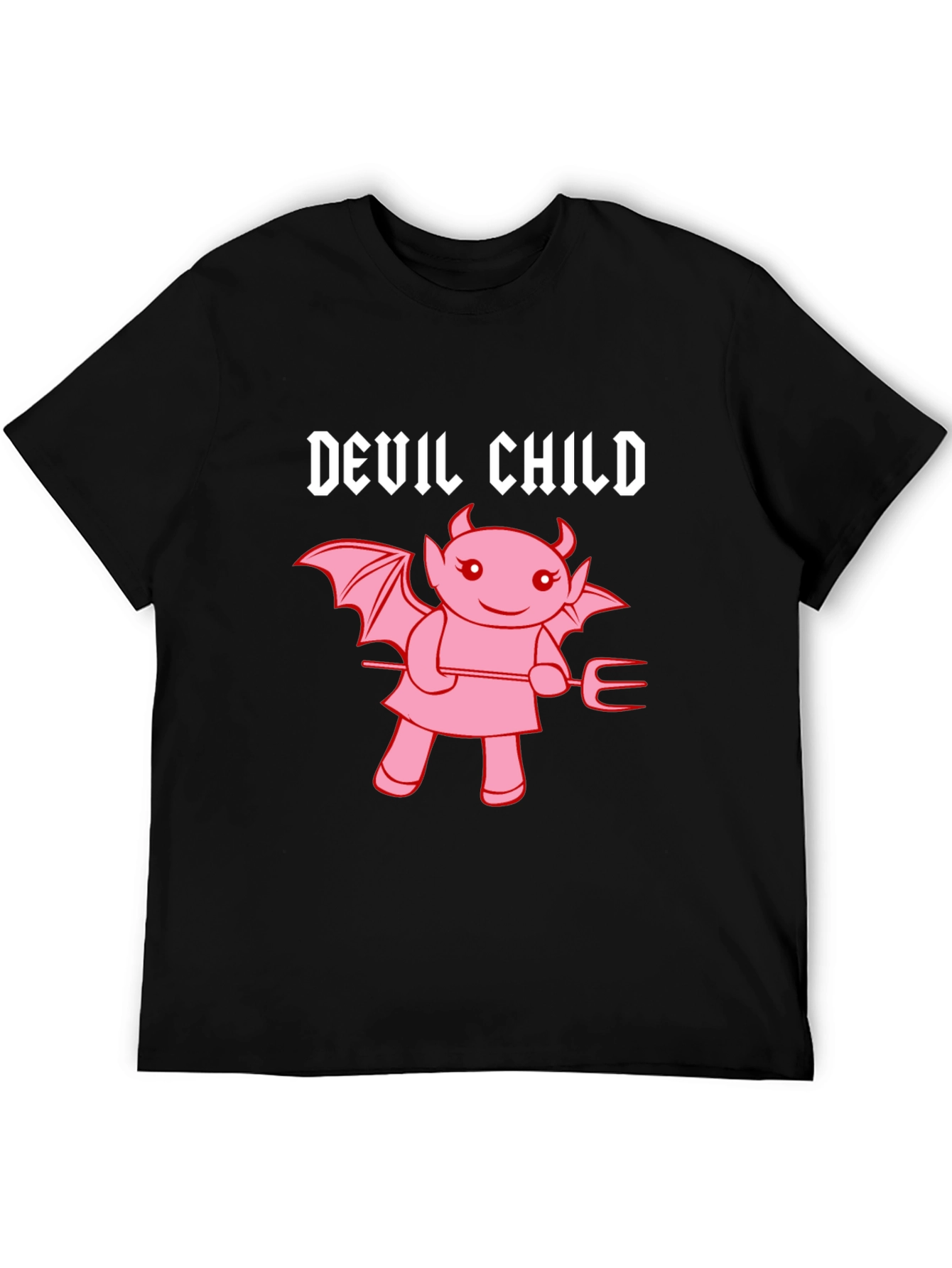 Devil Child Graphic Tee - Unisex Black T-Shirt