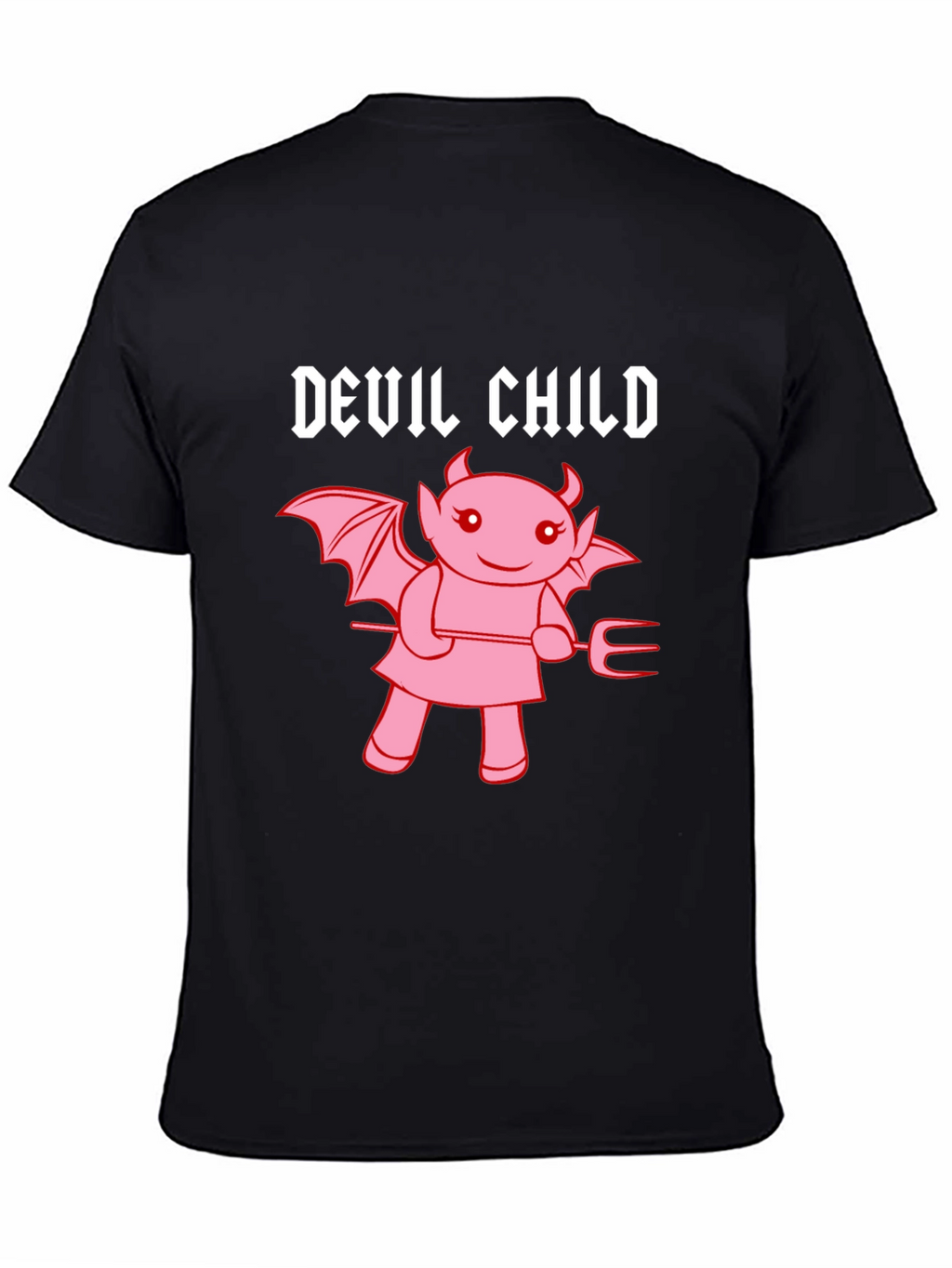 Devil Child Graphic Tee - Unisex Black T-Shirt