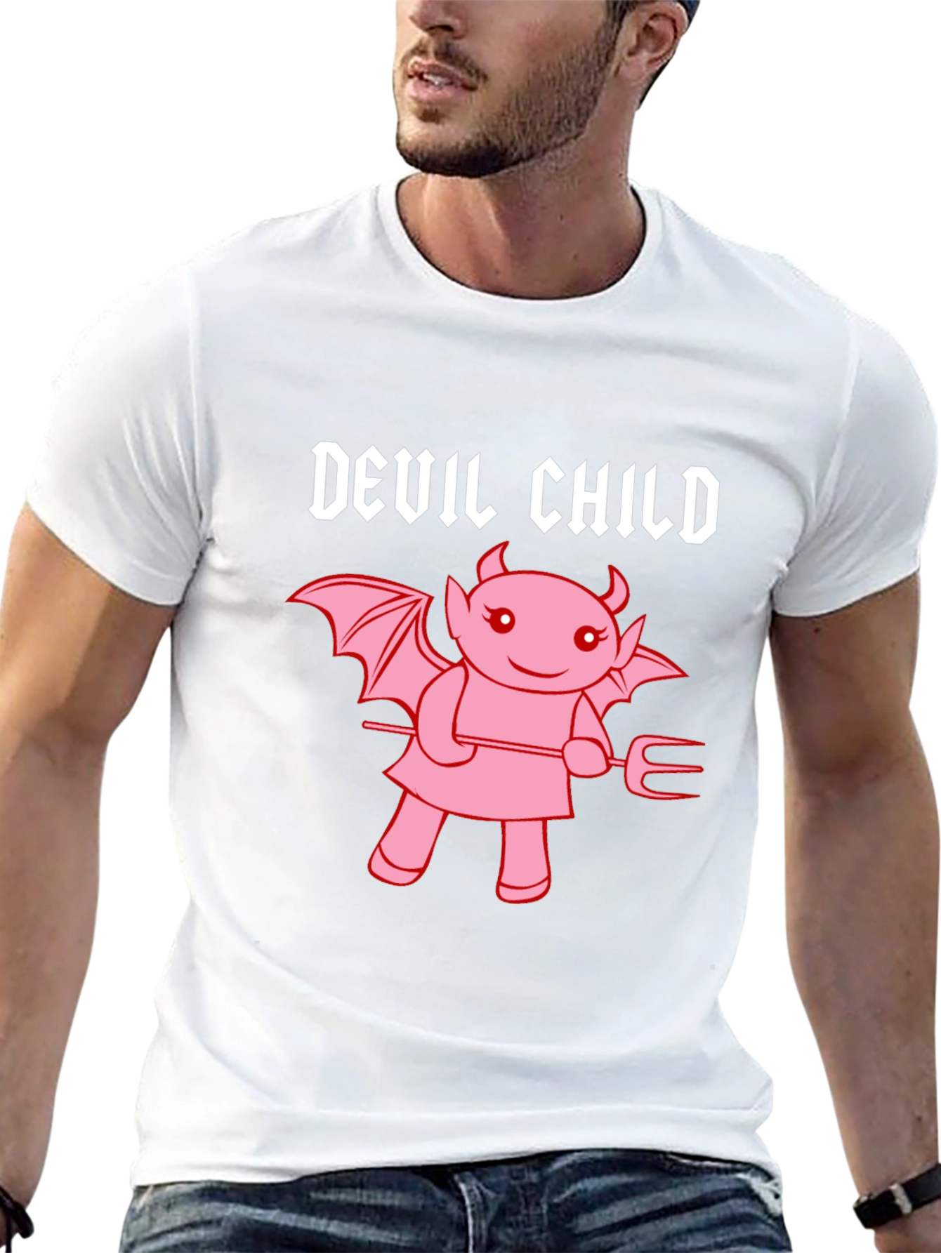 Devil Child Graphic Tee - Unisex Black T-Shirt