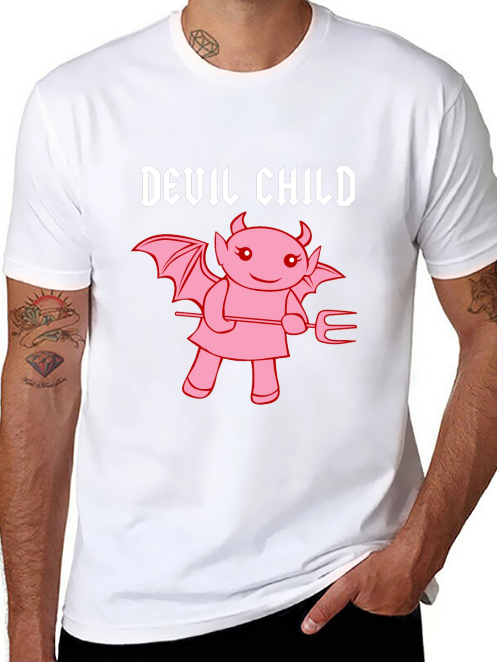 Devil Child Graphic Tee - Unisex Black T-Shirt