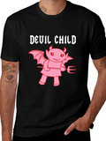 Devil Child Graphic Tee - Unisex Black T-Shirt