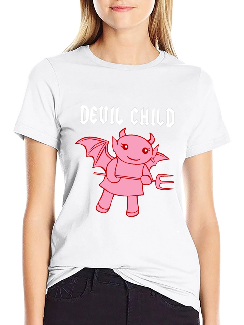 Devil Child Graphic Tee - Unisex Black T-Shirt