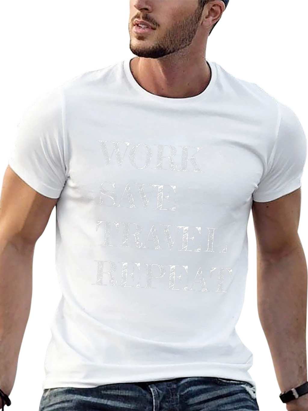 Work Save Travel Repeat T-Shirt