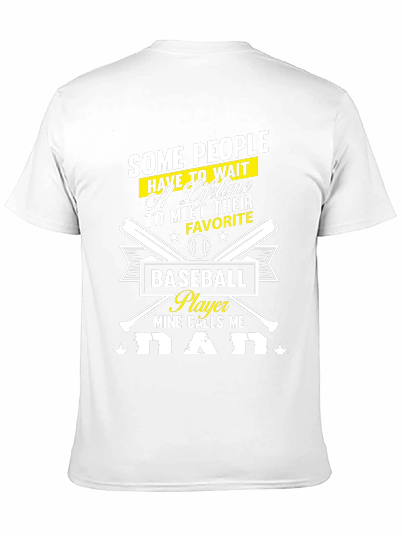 Baseball Dad T-Shirt - Mine Calls Me Dad