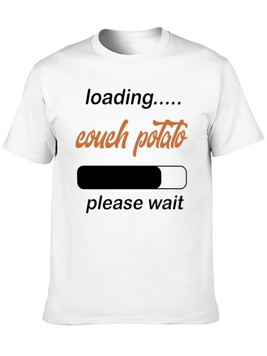 Couch Potato Loading Funny Graphic Tee